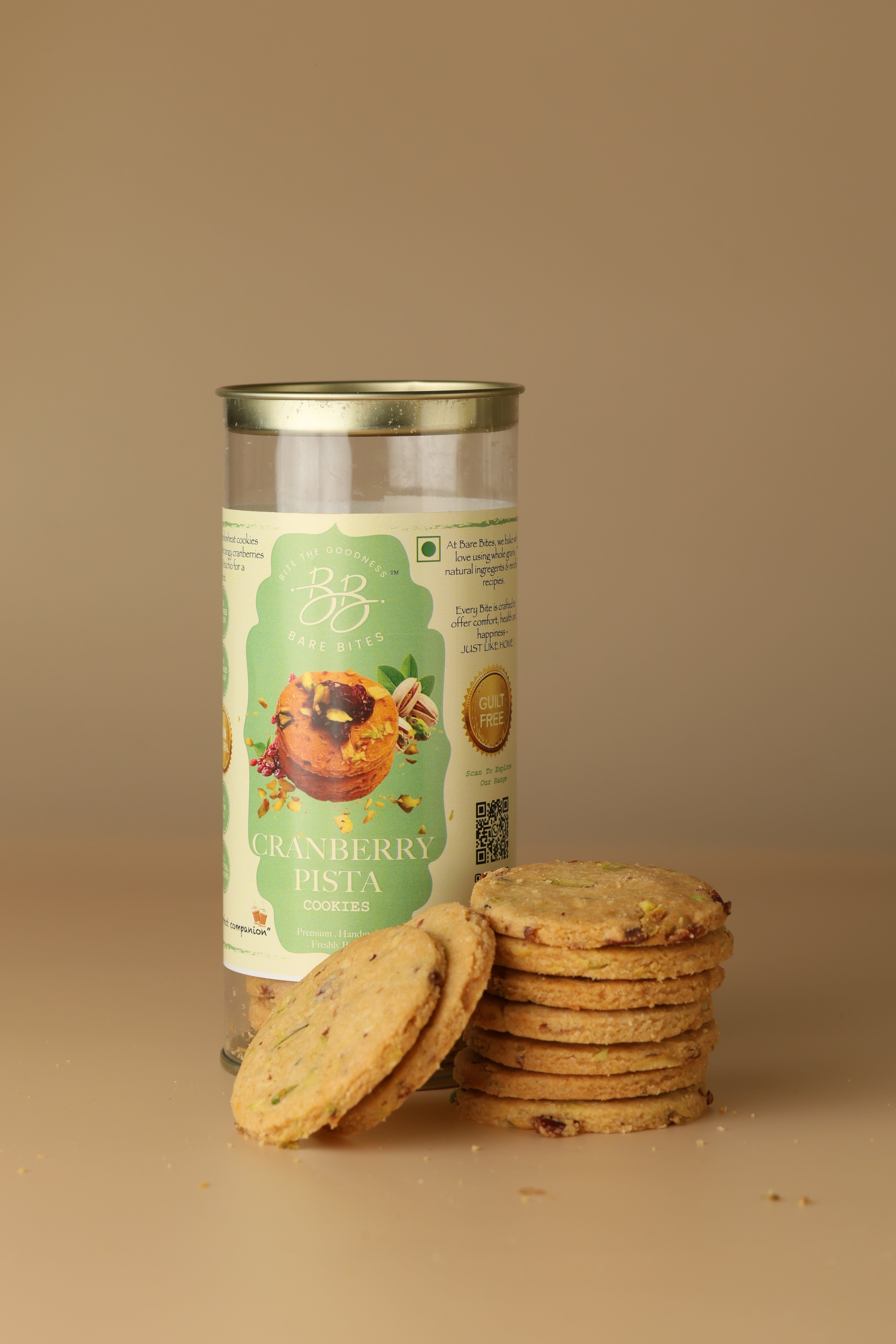 Cranberry Pista Cookies