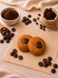 Coffee Choco Button Cookies