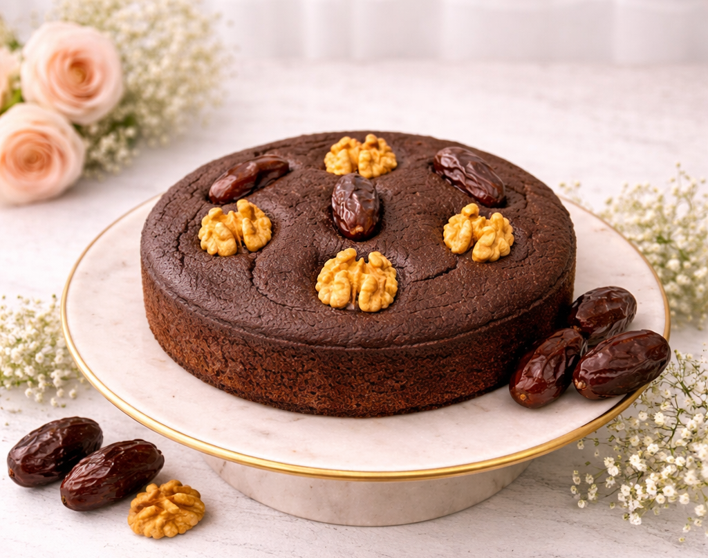 Dates Choco Walnut Tea Cake