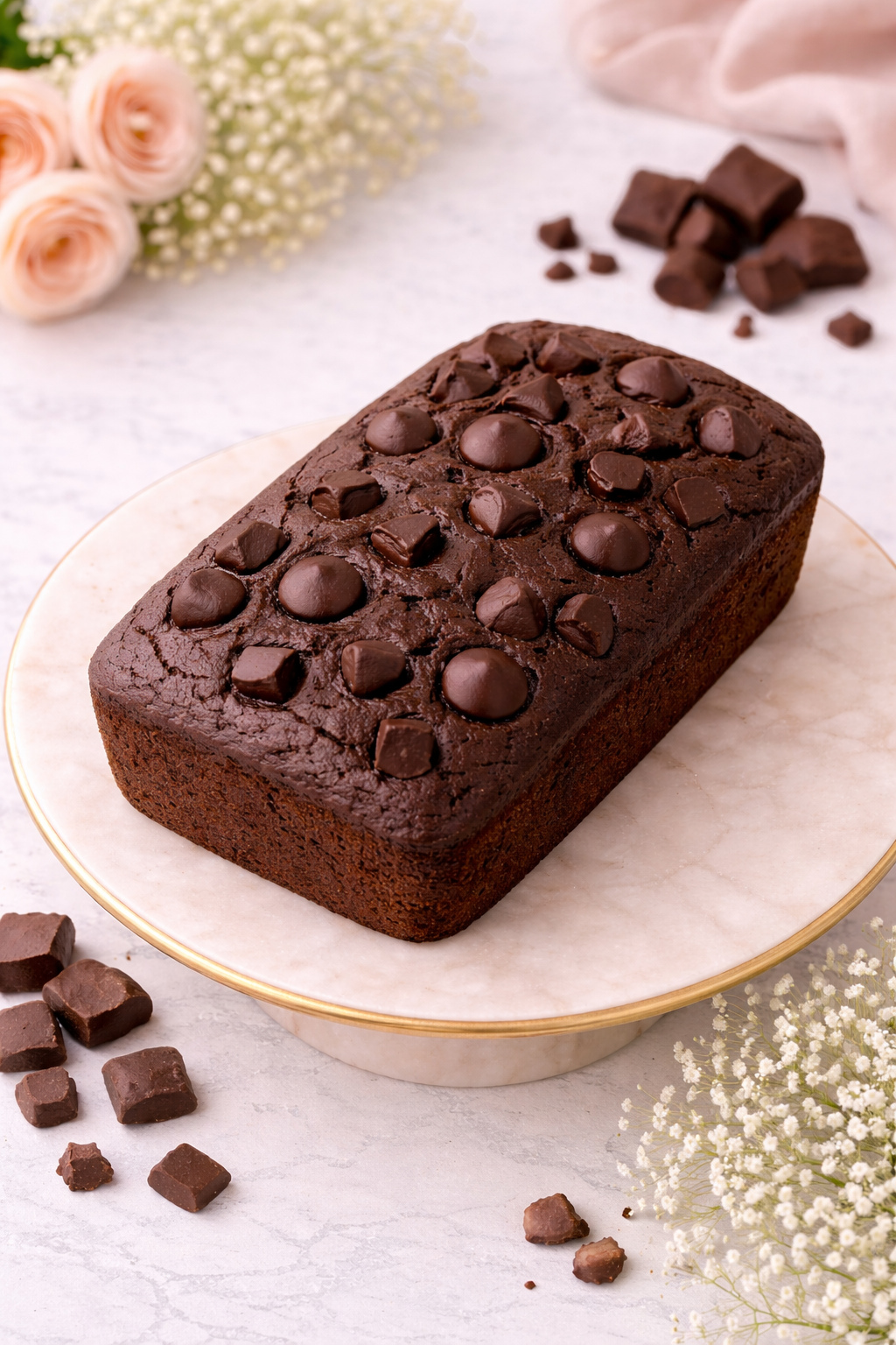 Double Choco Chunk Tea Cake
