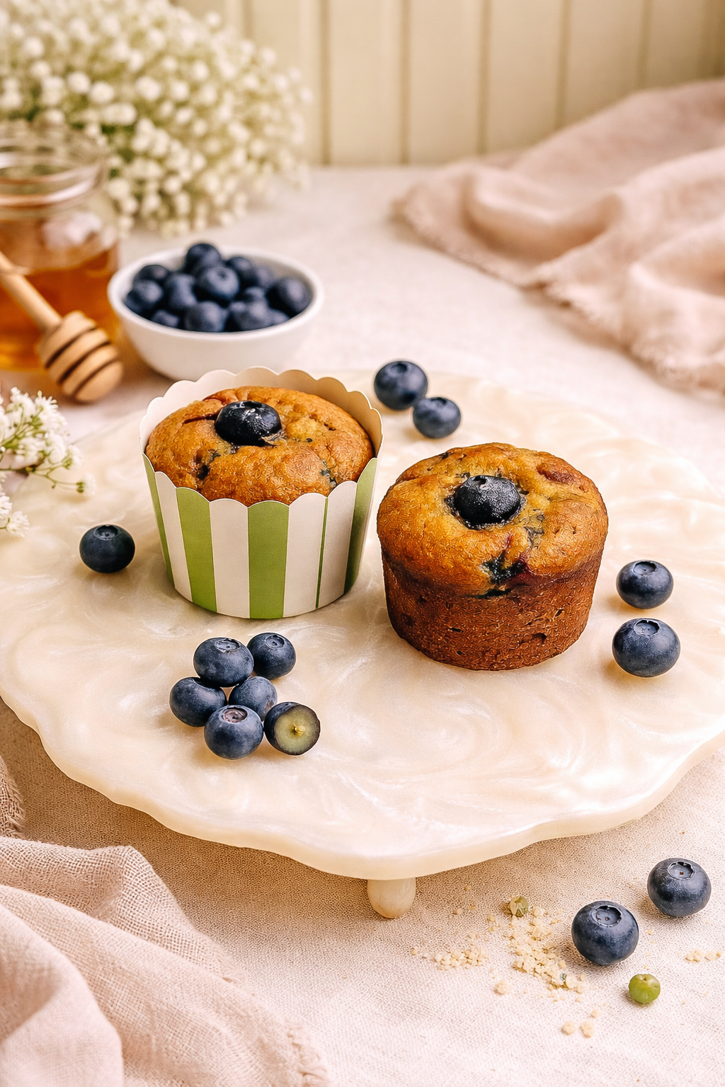 Banana Blueberry Cup Cake