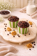 Choco Walnut Banana Cup Cake