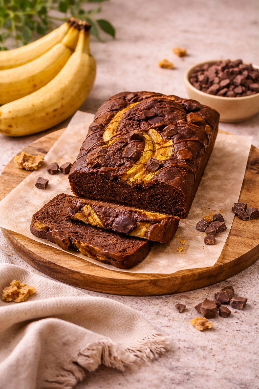 Wheat Choco Banana Bread