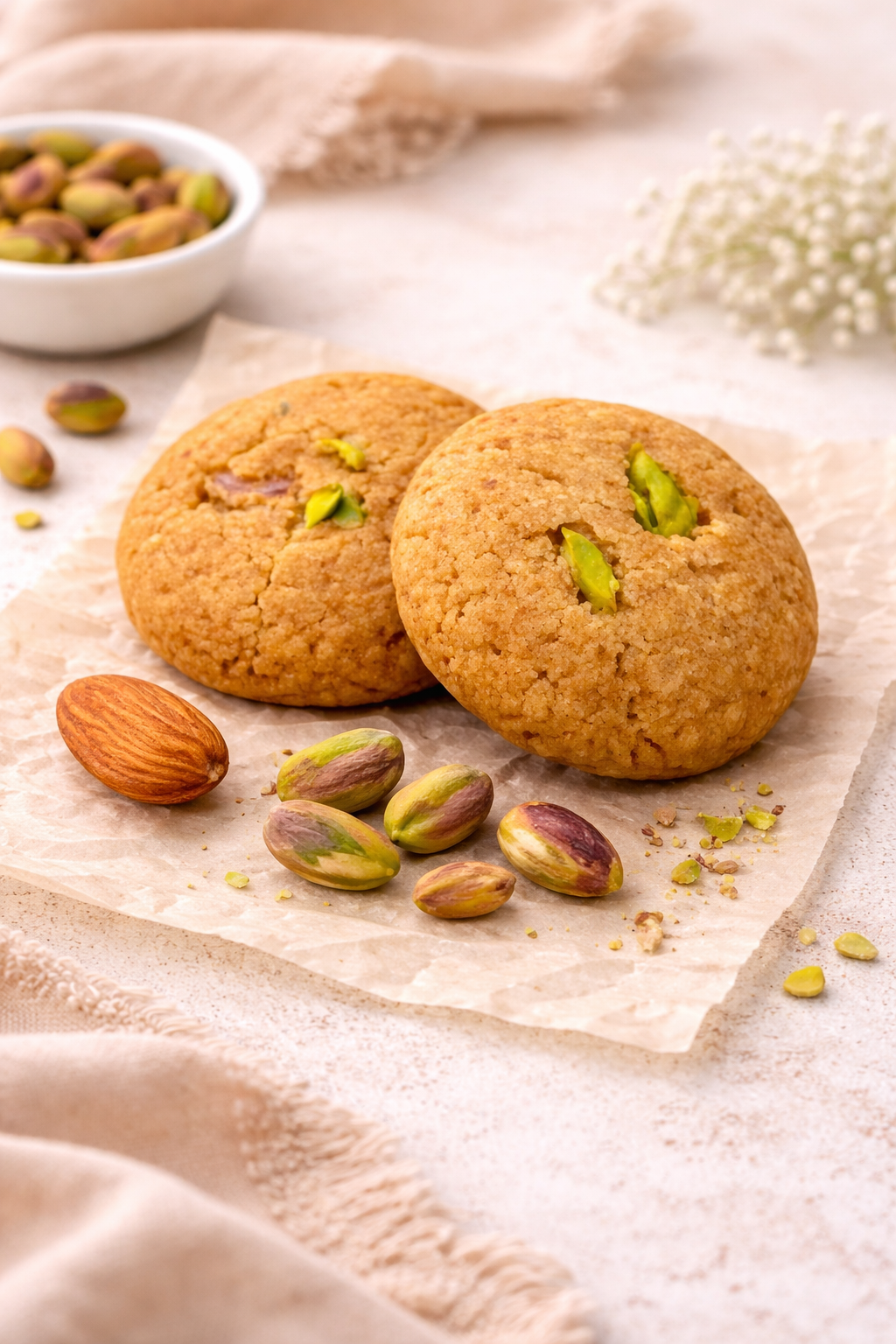 Jowar Almond Cookies