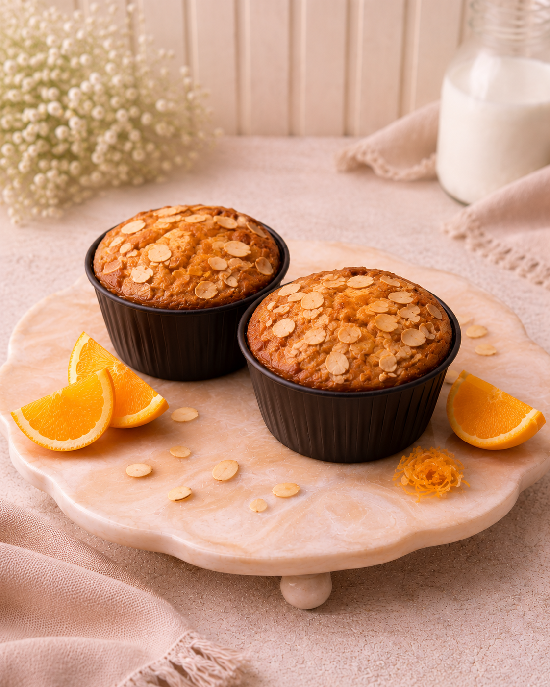 Orange Almond Cup Cake